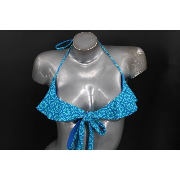 AERIE BLUE/TEAL BIKINI TOP SIZE XS NWT - Picture 1 of 8
